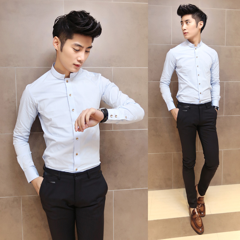 男装2014春新款<em>美发店工作服发型师</em>时尚<em>理发</em>