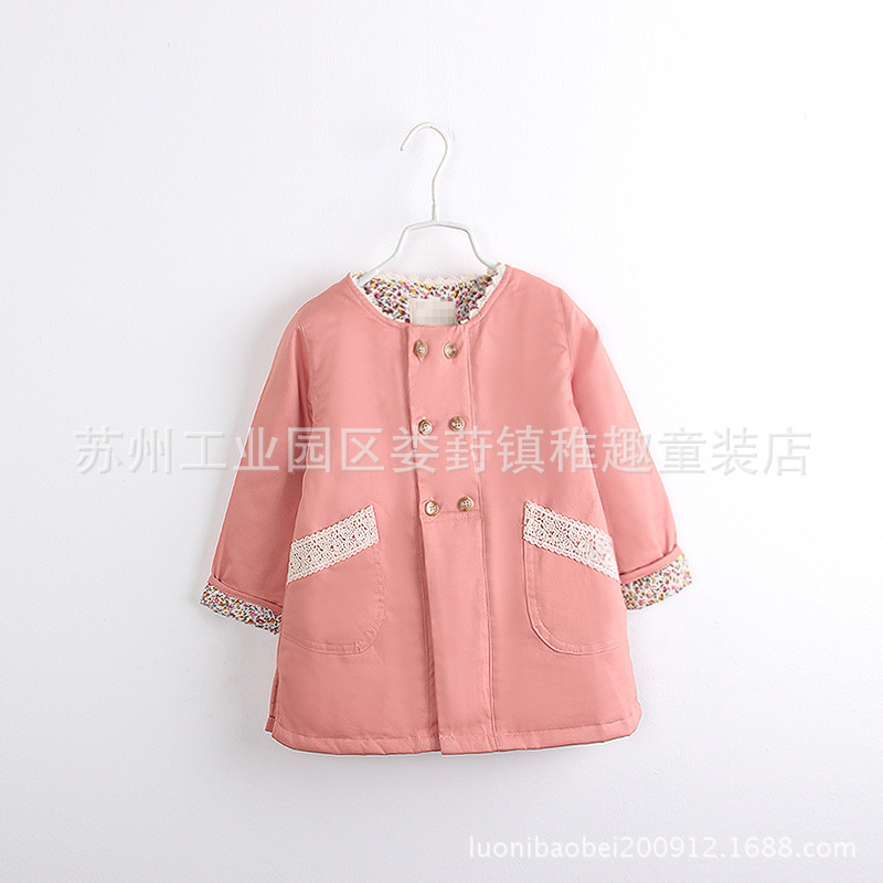 韩版<em>童装</em> <em>小清新</em>公主<em>外套</em> 风衣女<em>童装</em> 中小<em>童装</em>