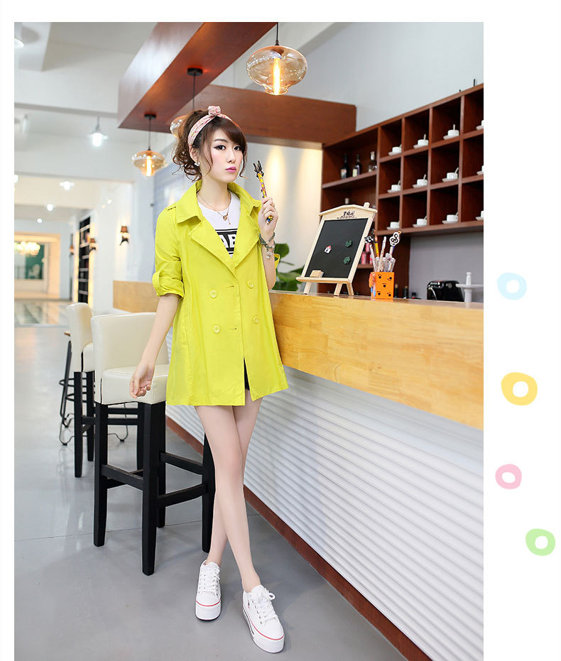 批发采购女式<em>风衣</em>、<em>大衣</em>-星琴 <em>少女装风衣</em>201