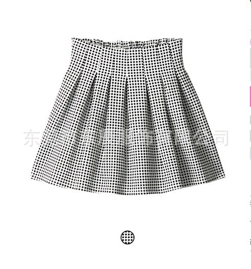 2014春夏日单日本原单GRL针织格子短裙下身