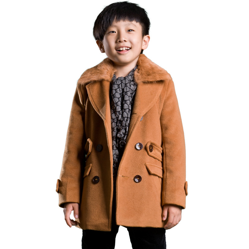 <em>童装</em>2013<em>冬装新款</em>儿童双排扣<em>毛呢外套</em> <em>男童</em>西