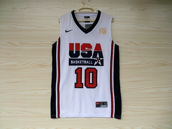 其他球服-NBA美国梦之队复古版刺绣球衣梦一