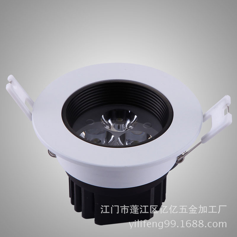 LED天花灯 3W竖刀防眩射灯 LED天花灯 LG芯片 85~265V电压射灯客厅酒店工程