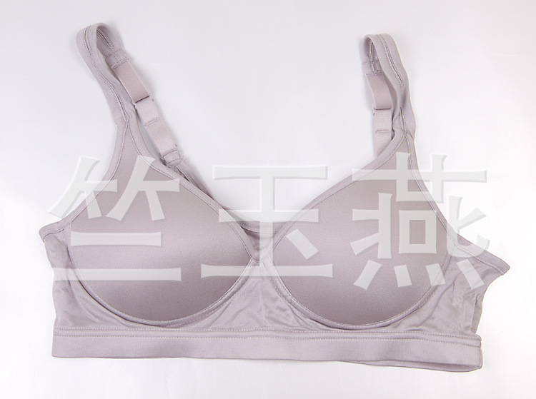 <em>文胸</em>-<em>批发</em>无搭扣运动型桑蚕丝<em>胸罩瑜</em>咖<em>文胸</em>-文