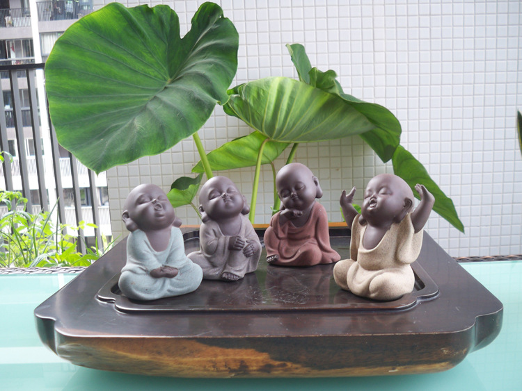 批发采购茶具配件-【卡努贝 紫砂茶宠】四个小