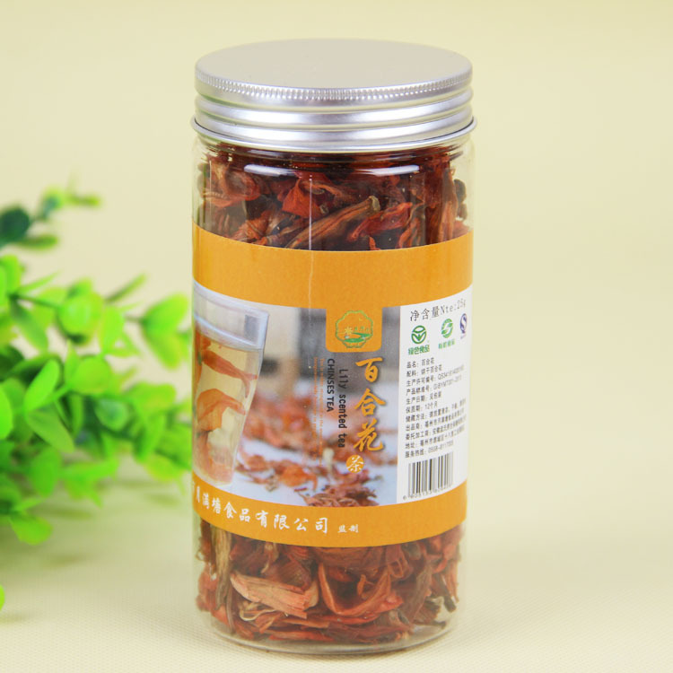 灌装百合花茶 批发 专业花草茶加工 颜色深 香味