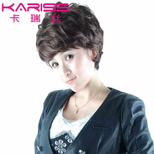 假发-短卷假发头套假发短发蓬松发型发套批发KRS