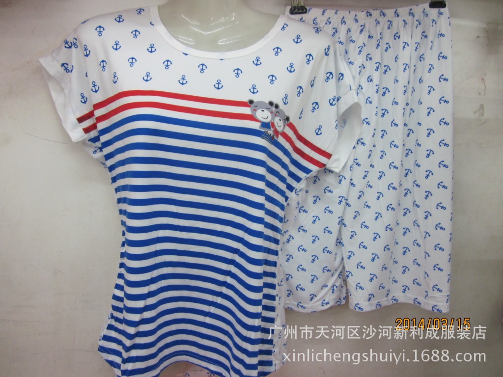 厂家<em>批发</em>2014<em>夏季睡衣</em>套装 时尚<em>睡衣</em>套装 图片
