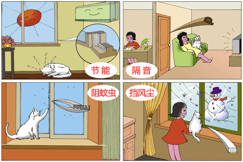 密封條效果:節(jié)能,隔音,阻蚊蟲,防風(fēng)塵