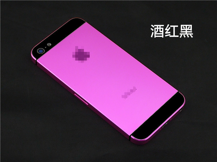 【一手货源】 iPhone5/5S后盖彩壳 苹果5代中框电池盖 量身定制