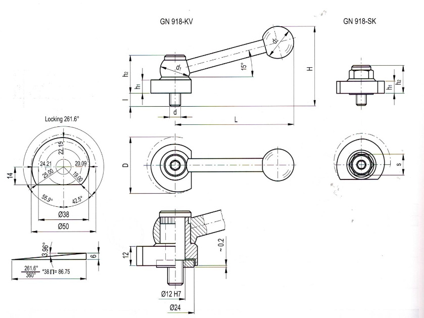 供应代理德国原装进口ganter的凸轮式锁紧杆gn918的价格,参数