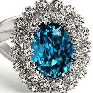 批发采购手饰-柏诗雅电视剧老兵同款戒指女椭