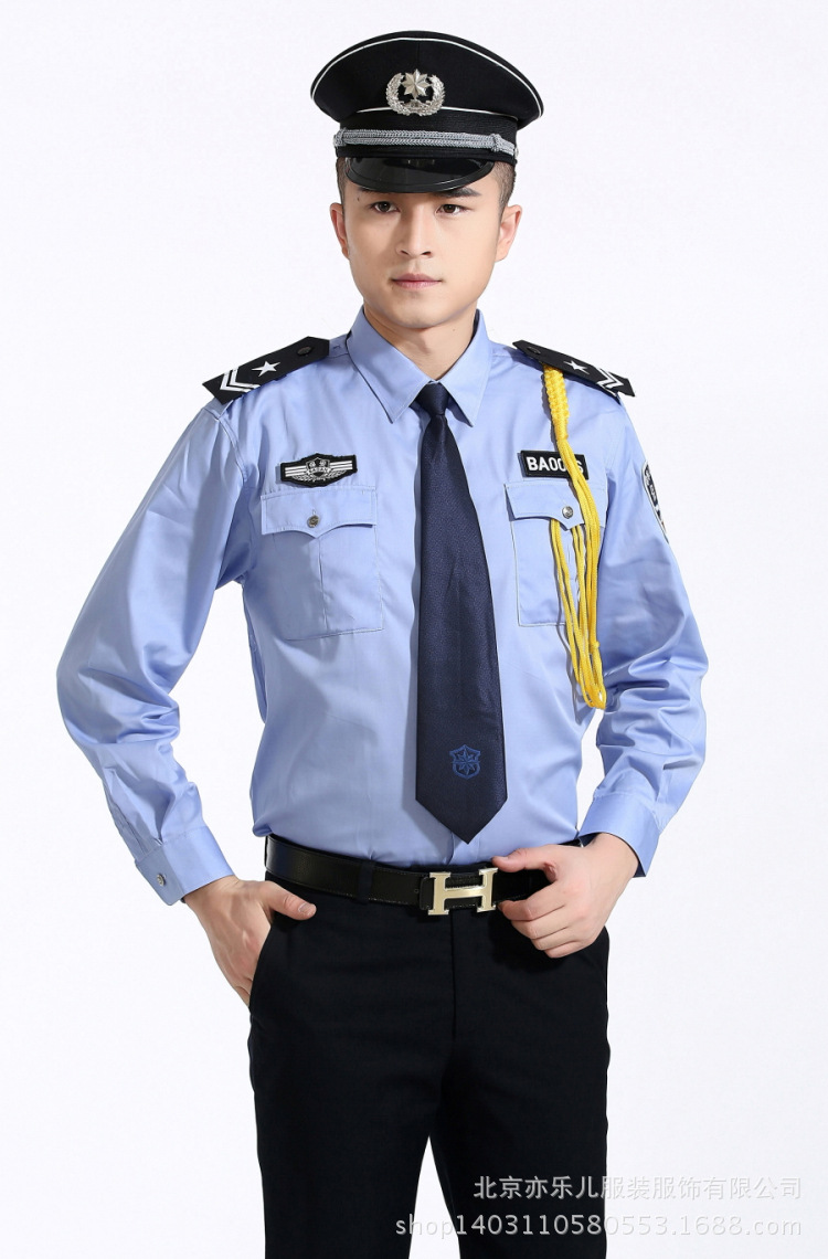 新款保安制服_批发2014新款保安制服 长袖保安衬衣