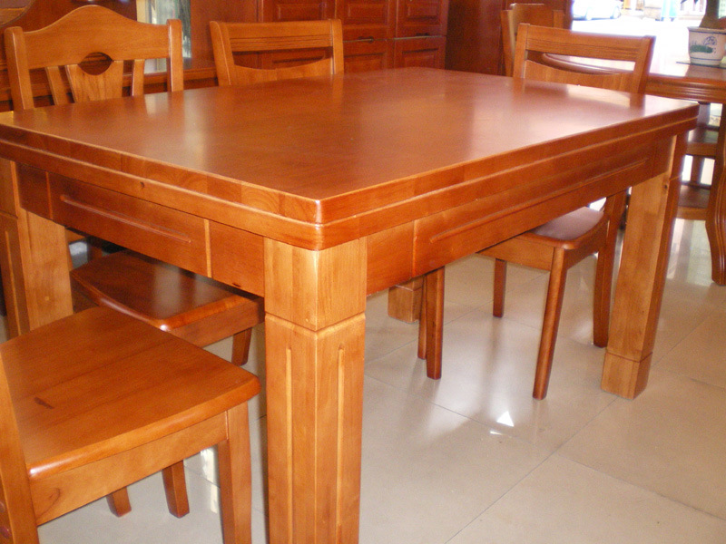 厂家直销品质保证批发橡木实木餐台餐椅211#普通款