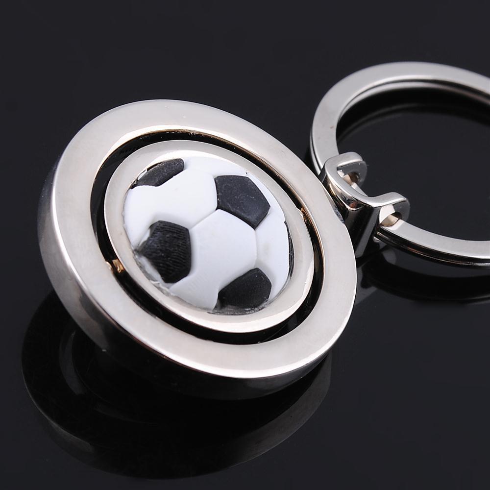 【厂家】旋转足球钥匙扣 世界杯足球杯广告钥