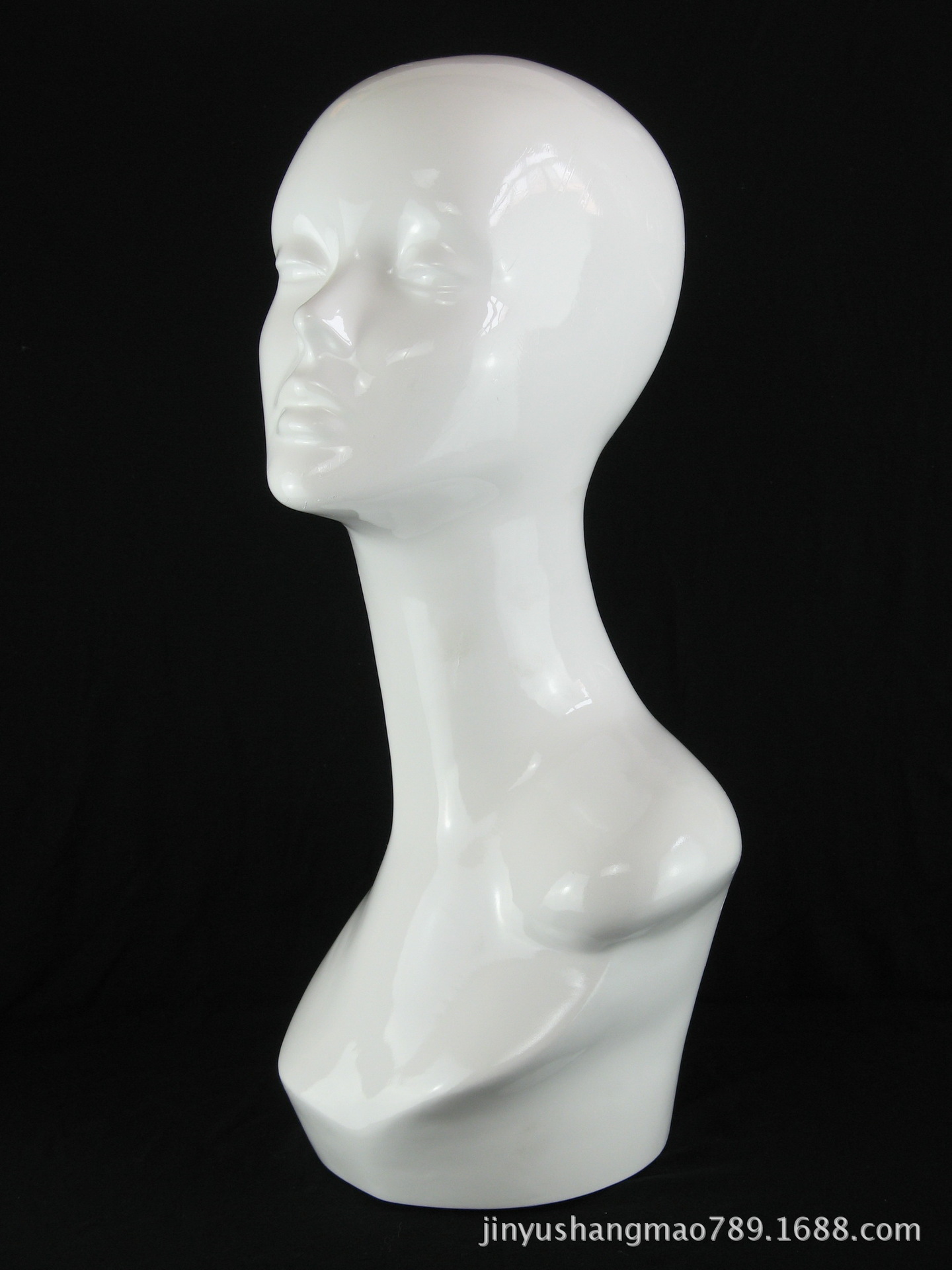 【新款抽象模特头 模特头 头模 假发展示白色光