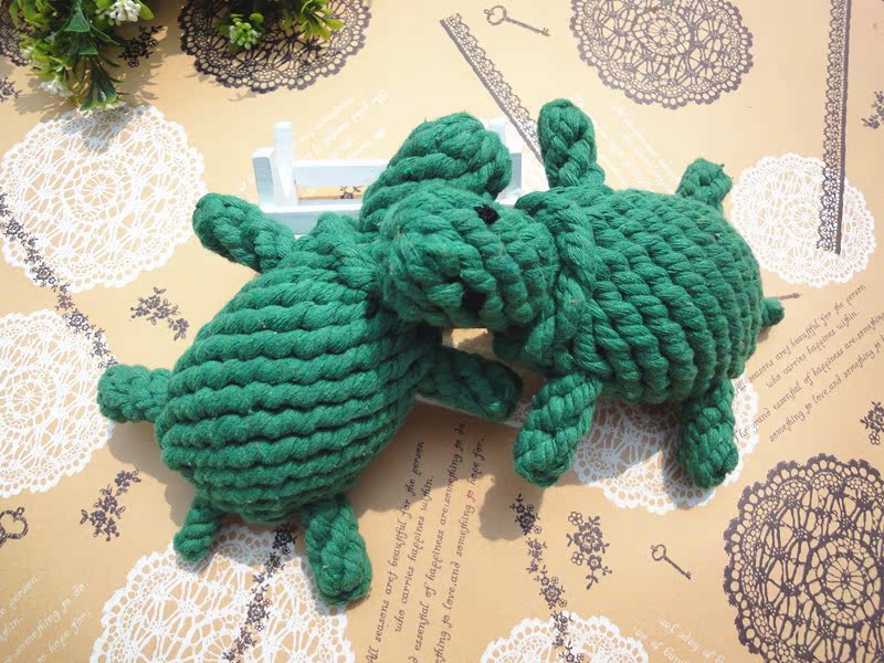 批发采购狗狗玩具-宠物可爱大海龟棉绳玩具 动