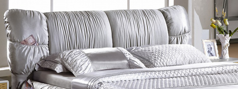 双人床 布床 1.8米 1.5米 布艺床 现代简约 可拆洗 软床