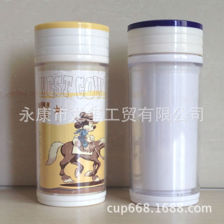 【厂家订制 不锈钢双层杯 星巴克礼品杯 双层广