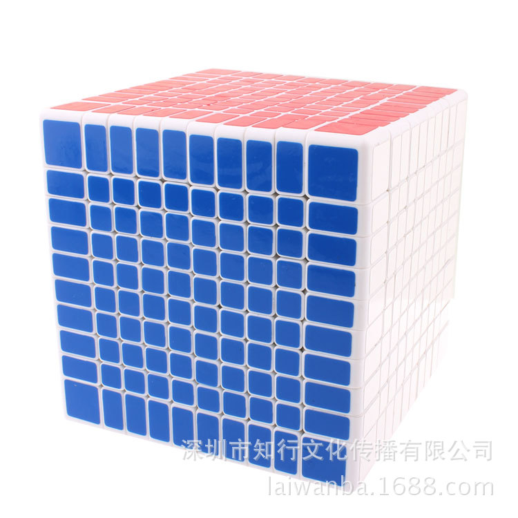 【圣手十阶白底】十阶白色魔方 圣手10阶魔方