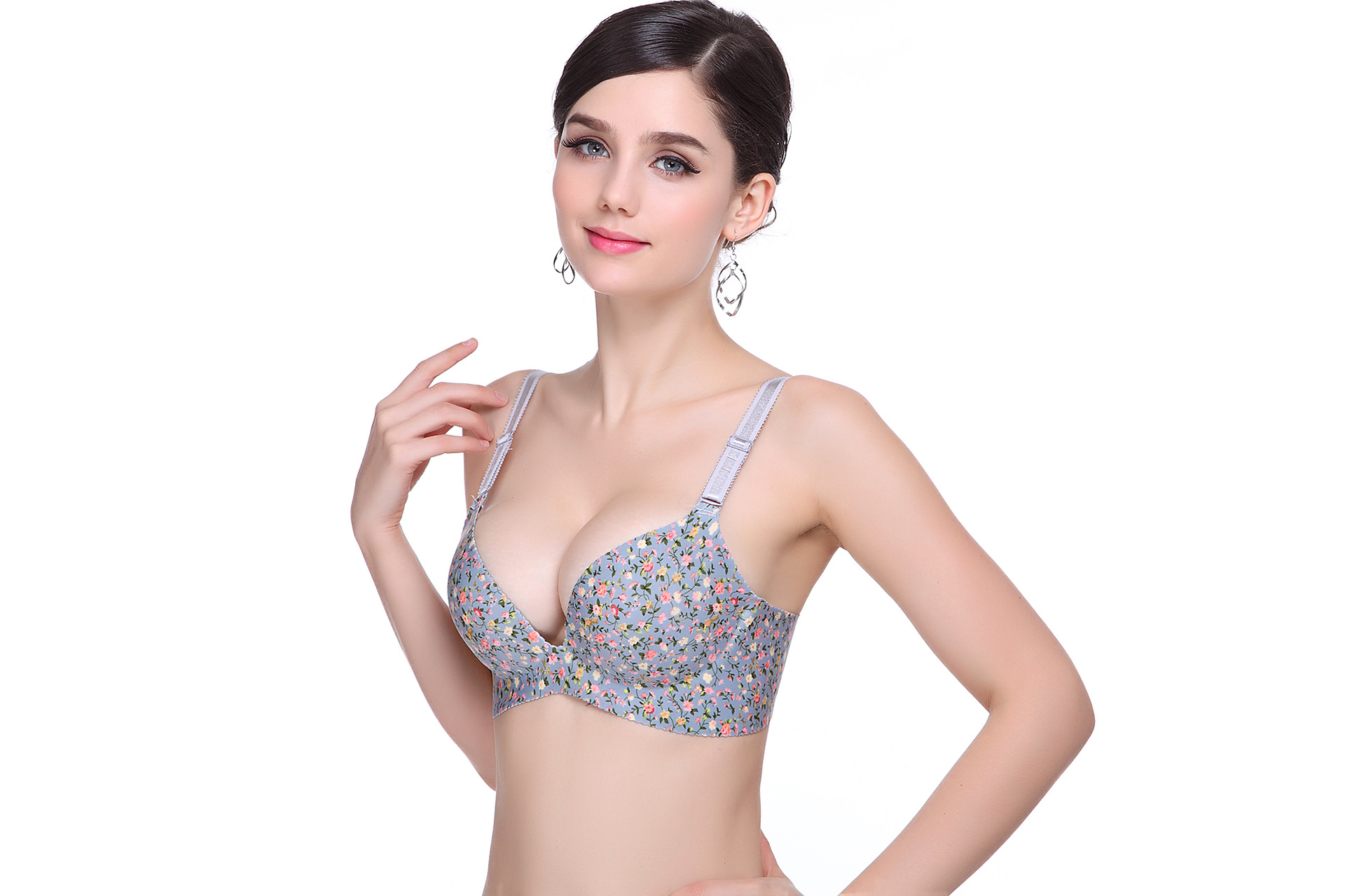 <em>文胸</em>-厂家直销 新款翠花一片式<em>小胸</em>聚拢<em>无痕文</em>