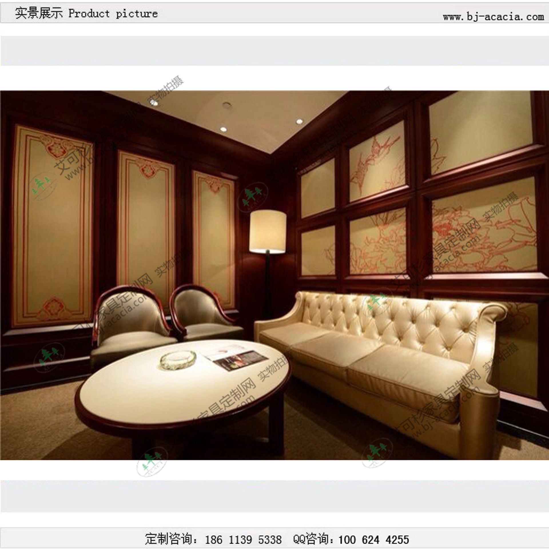 高档别墅家具沙发所人文酒店定制实木软包餐成家私人家具图片