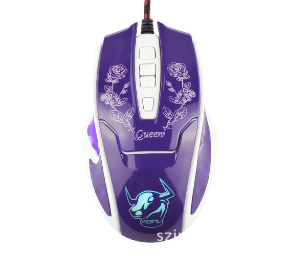 供应非常牛新款女性鼠标左轮鼠标女士游戏鼠标