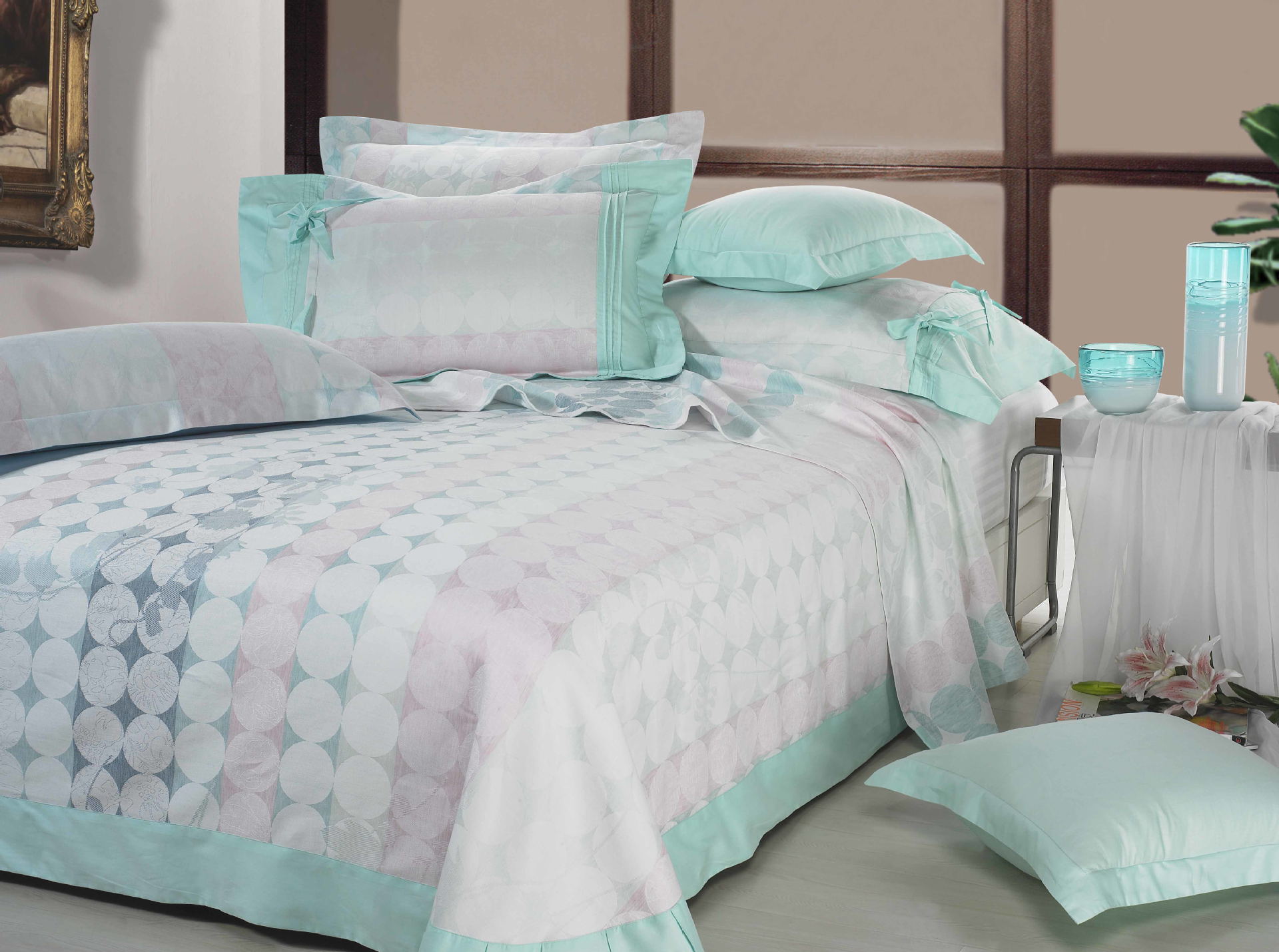 【优诺莱100%纯亚麻凉席2.3米*2.5米清凉夏日