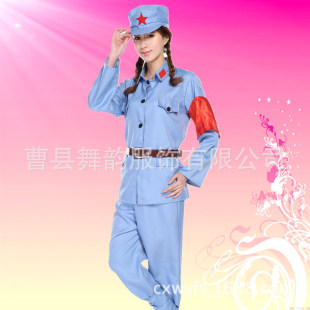 女八路军服装