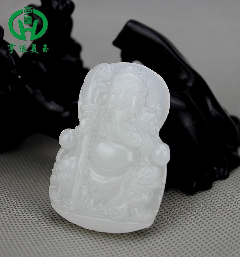 【阿富汗玉关公玉牌 古玩市场摆摊玉器批发货