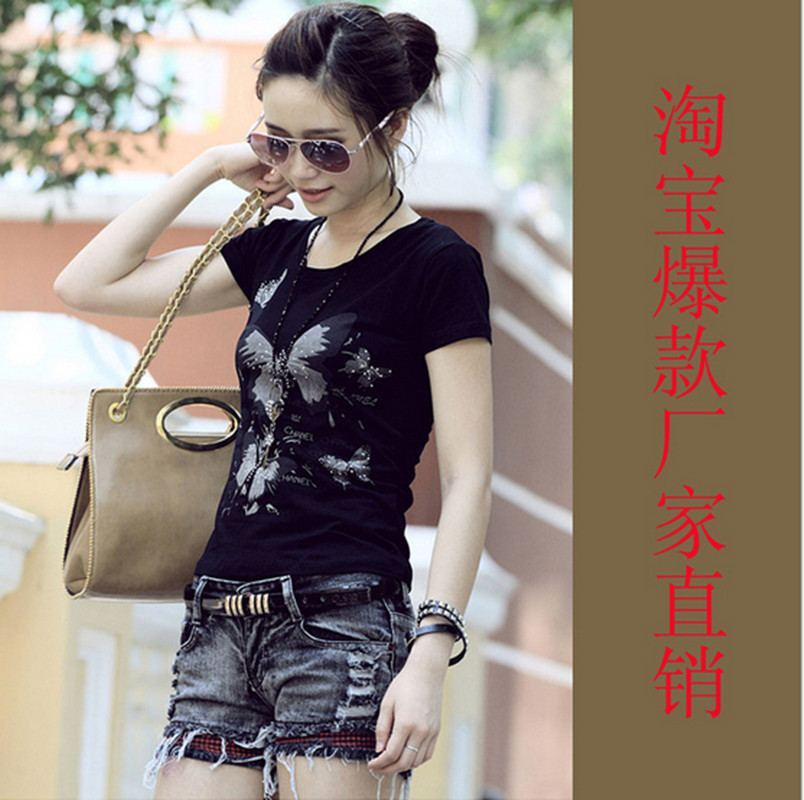 【<em>淘宝</em>爆款】 <em>女装</em>2013新款<em>韩版T恤</em> 女士纯棉