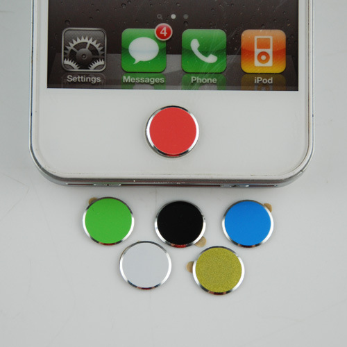 手机按键-苹果5s烤漆按键贴 土豪金 烤漆按键贴