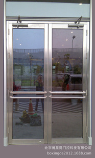 推拉门-北京安装不锈钢地弹门 201玻璃防火门