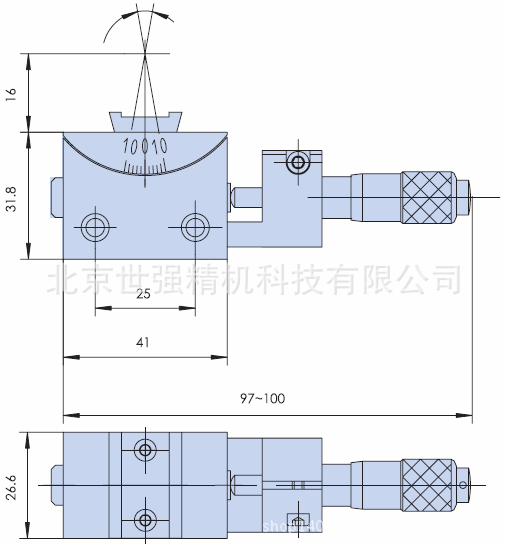 手動角位臺ZT-SD305圖