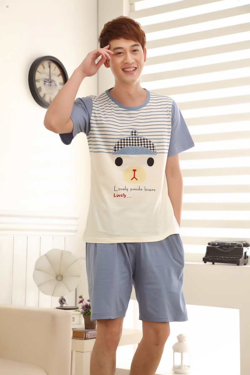 夏天男女<em>睡衣</em> <em>纯棉</em>情侣<em>睡衣批发厂家直销</em>睡裙