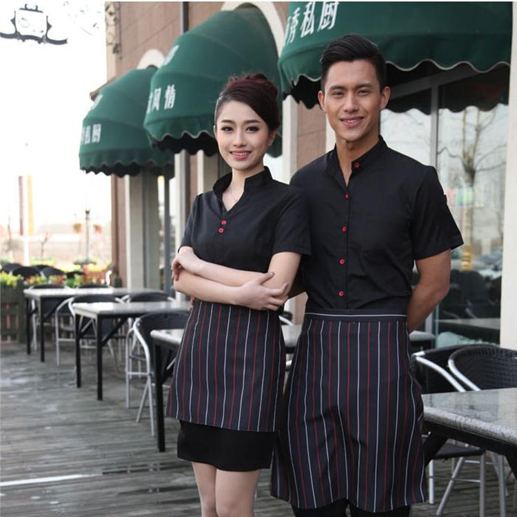 酒店<em>工作服</em>夏装女餐饮<em>制服工服</em>高档餐厅<em>服务员</em>