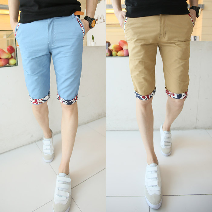 休闲短裤男裤潮流沙滩裤<em>五分</em>裤 夏季<em>马裤5分</em>裤