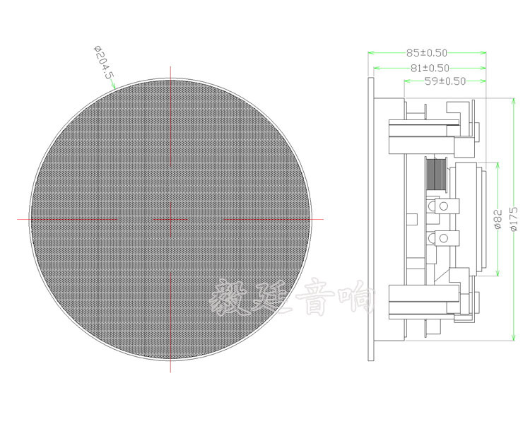 TH525-2HP 带圆网罩-Model