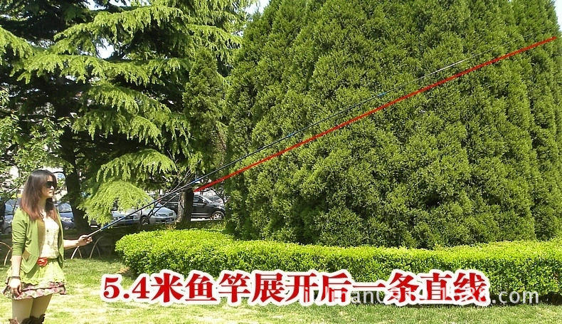 鱼竿-蚩炎碳素钓鱼竿超轻超硬超细2.7 3.6 4.5