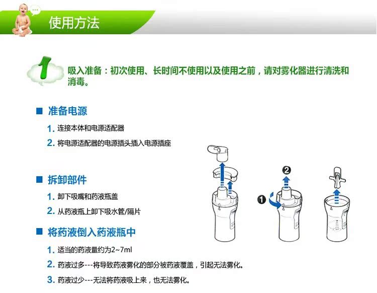 欧姆龙压缩式雾化器吸入器ne-c801 儿童成人哮喘机 家用正品