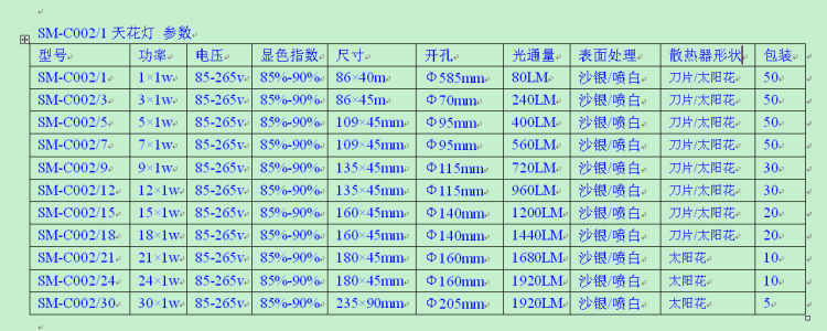 C002天花灯