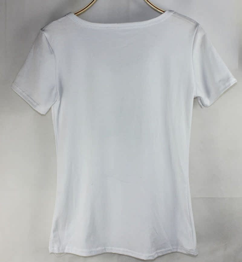 批发采购女式T恤-夏季纯色白色新款韩国t恤 短