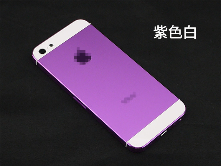 【一手货源】 iPhone5/5S后盖彩壳 苹果5代中框电池盖 量身定制