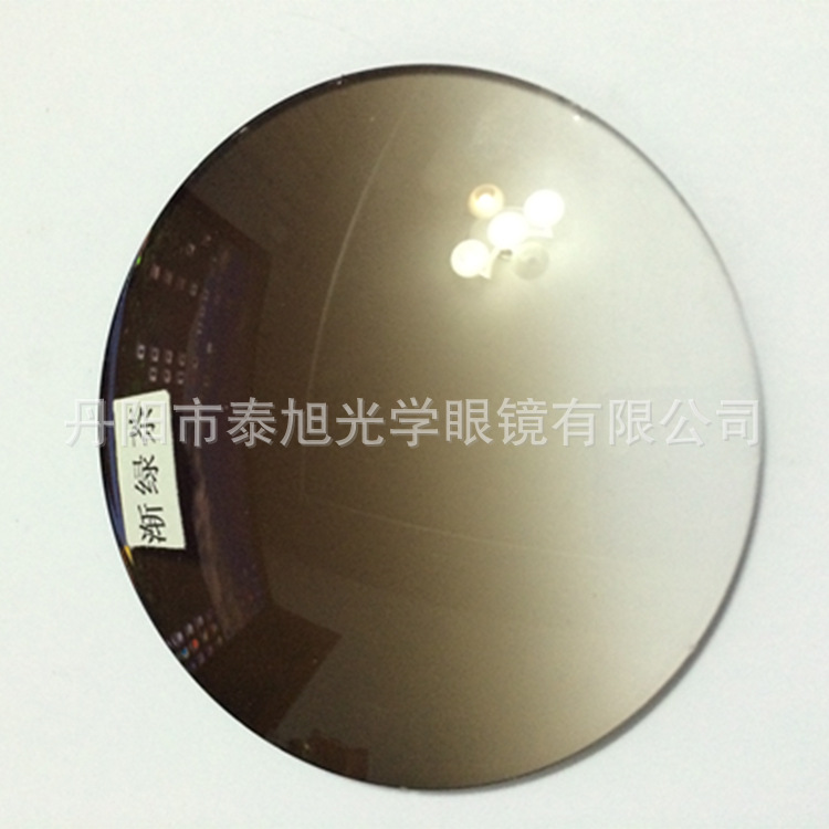 【渐进茶色树脂偏光镜片加膜防紫外线有度镜片