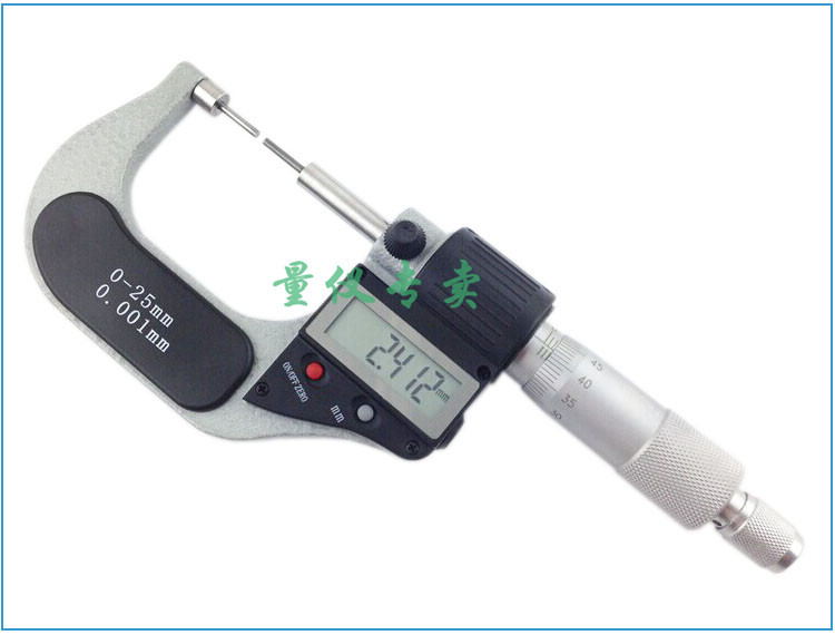 正品广陆数显小头千分尺0-25MM*0.001数显花键千分尺 一级代理