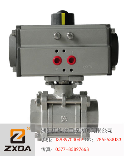 气动三片式球阀-2