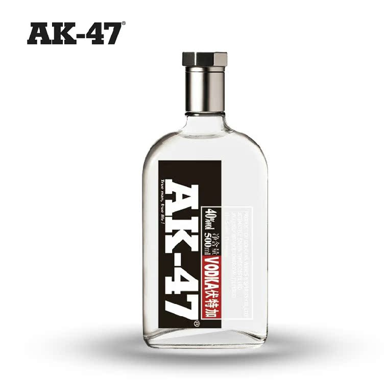 正品俄罗斯原装进口AK47伏特加洋酒50ML 品