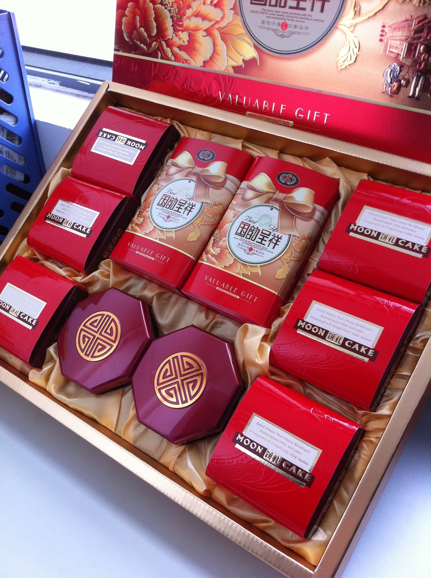 廠家直銷超高性價比禮盒月餅 瓷福月餅 紅盒喜慶裝上海鑫春花月餅