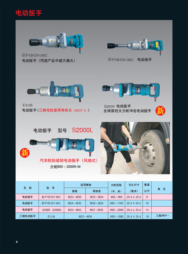 上海虎啸e3-36/36l电动扳手/冲击扳手/风炮拧螺栓/大功率高扭矩