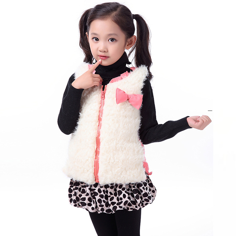 春季新款 <em>女童</em>前后穿棉<em>马甲</em>背心 韩版<em>保暖</em>加厚